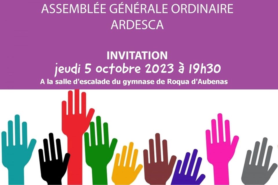 Invitation Assemblée Générale Ordinaire ARDESCA